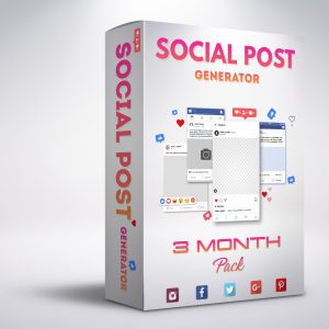 Social Post Generator 3 Month Pack